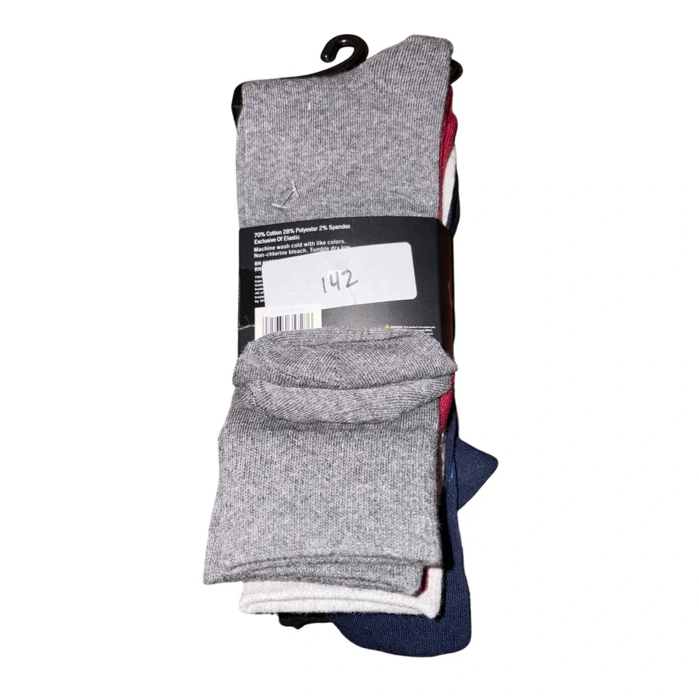 True Religion Men's 5 Pack Crew‎ Socks Sock Size 10-13 Shoe Size 8-12.5